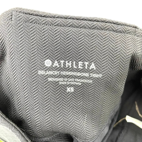 Athleta‎ Delancey Herringbone Tight in Black Gray Size XS - Picture 9 of 11